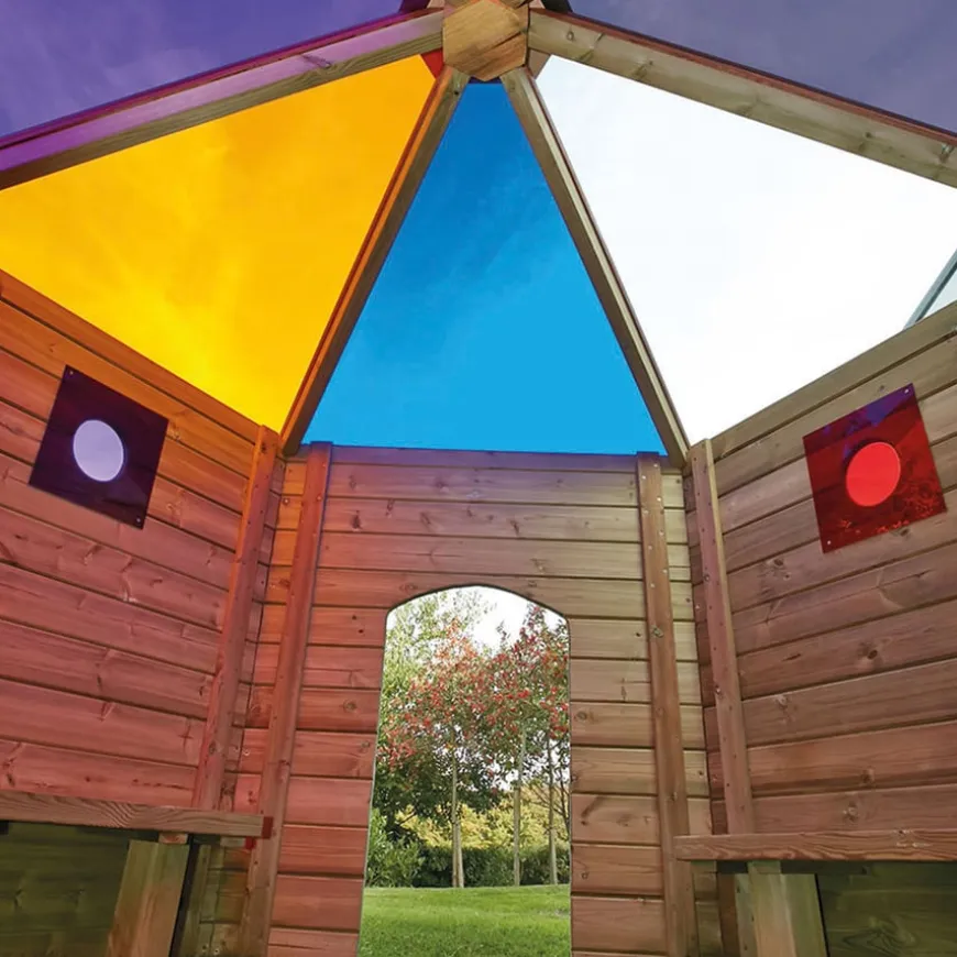 Outdoor Rainbow Den