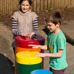 Outdoor Rainbow Samba Drums 5pk