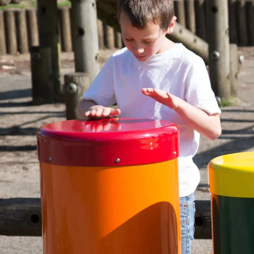 Outdoor Rainbow Samba Drums 5pk