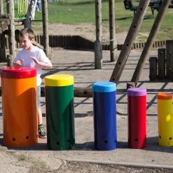 Outdoor Rainbow Samba Drums 5pk