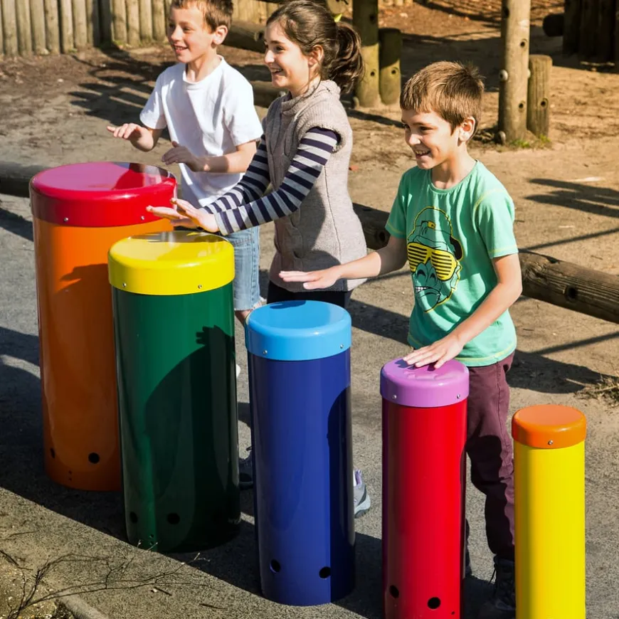 Outdoor Rainbow Samba Drums 5pk