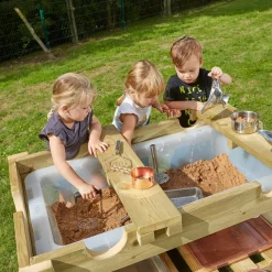 Outdoor Sand and Water Wooden Tray Unit
