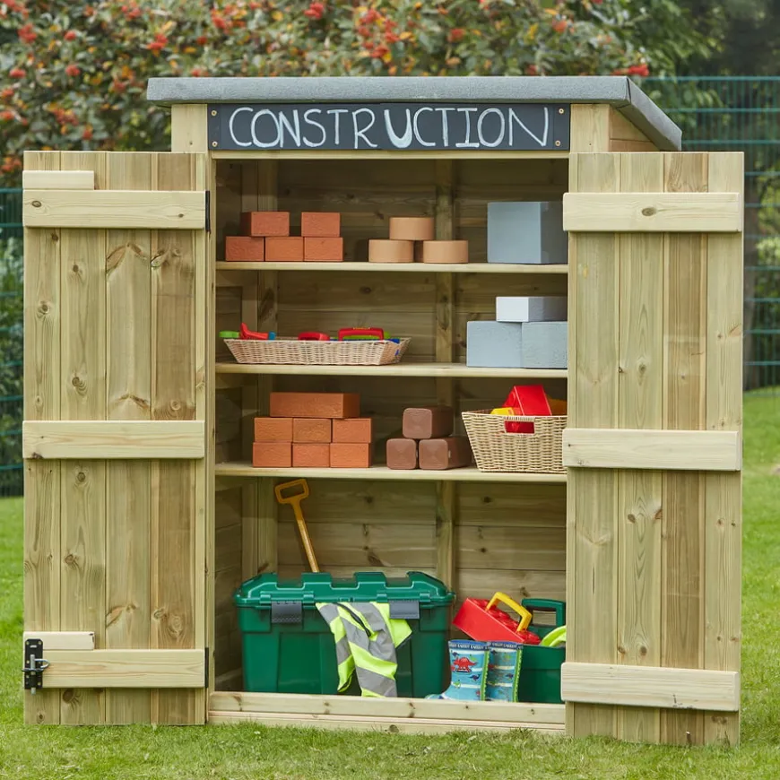 Outdoor Storage Shed with Chalkboard