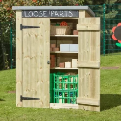 Outdoor Storage Shed with Chalkboard
