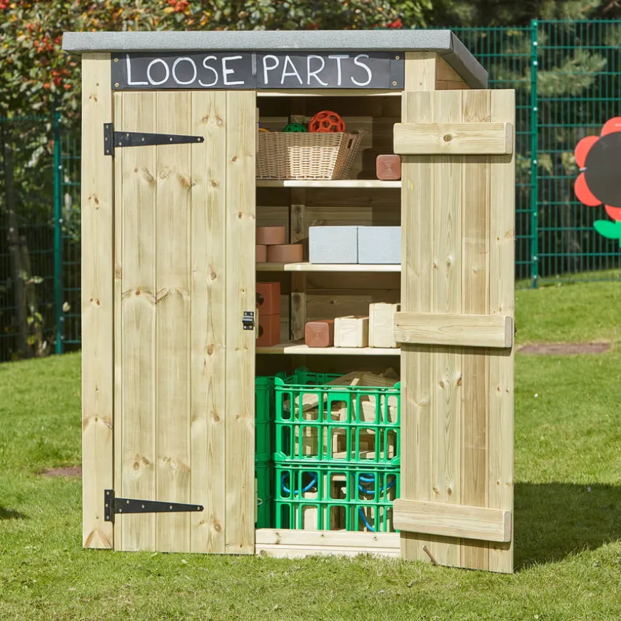 Outdoor Storage Shed with Chalkboard