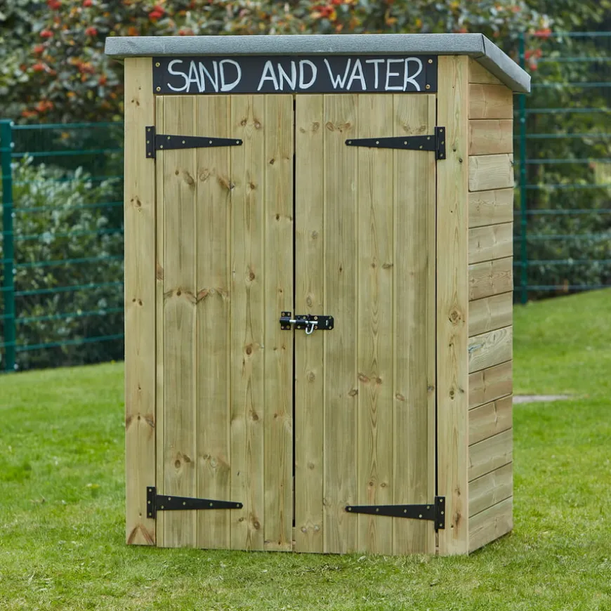 Outdoor Storage Shed with Chalkboard