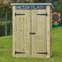 Outdoor Storage Shed with Chalkboard