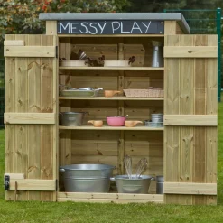 Outdoor Storage Shed with Chalkboard