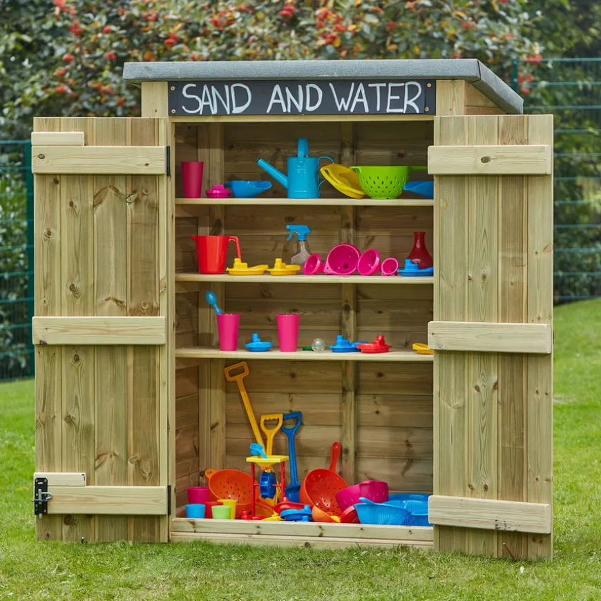 Outdoor Storage Shed with Chalkboard