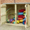 Outdoor Storage with Planters and Bench Offer