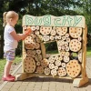 Outdoor Water Wall with Den and Bench Offer