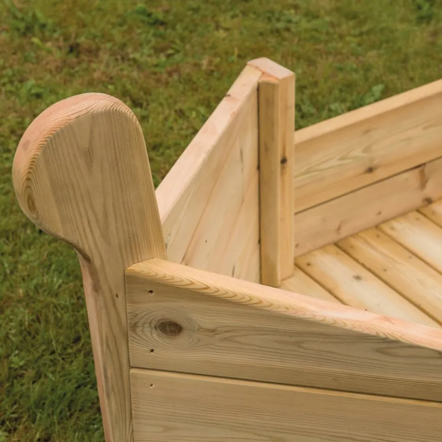 Outdoor Wooden Adventure Pirate Boat