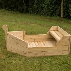 Outdoor Wooden Adventure Pirate Boat