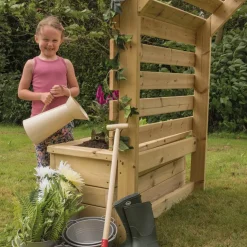 Outdoor Wooden Archway Planter