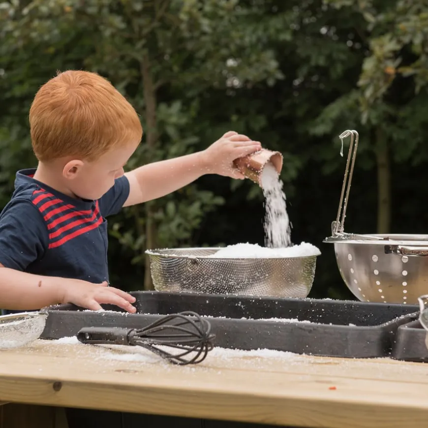 Outdoor Wooden Group Discovery Table