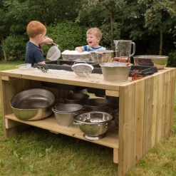 Outdoor Wooden Group Discovery Table