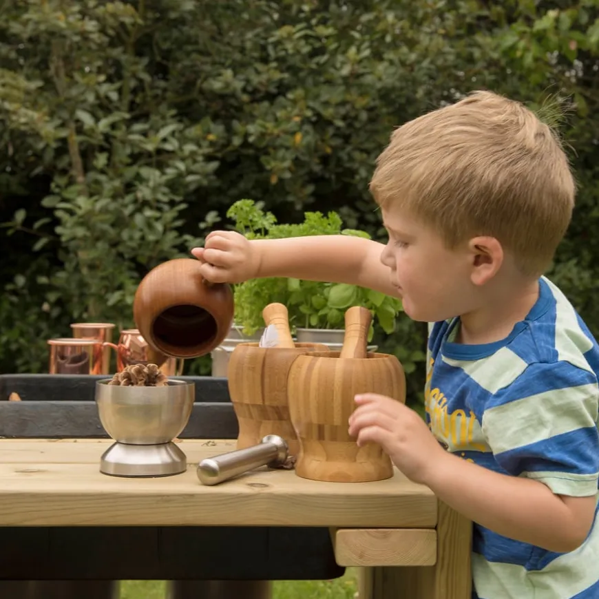 Outdoor Wooden Group Discovery Table