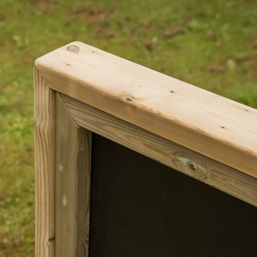 Outdoor Wooden Mark Making Literacy Chalkboard