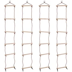 Outdoor Wooden Rope Ladder