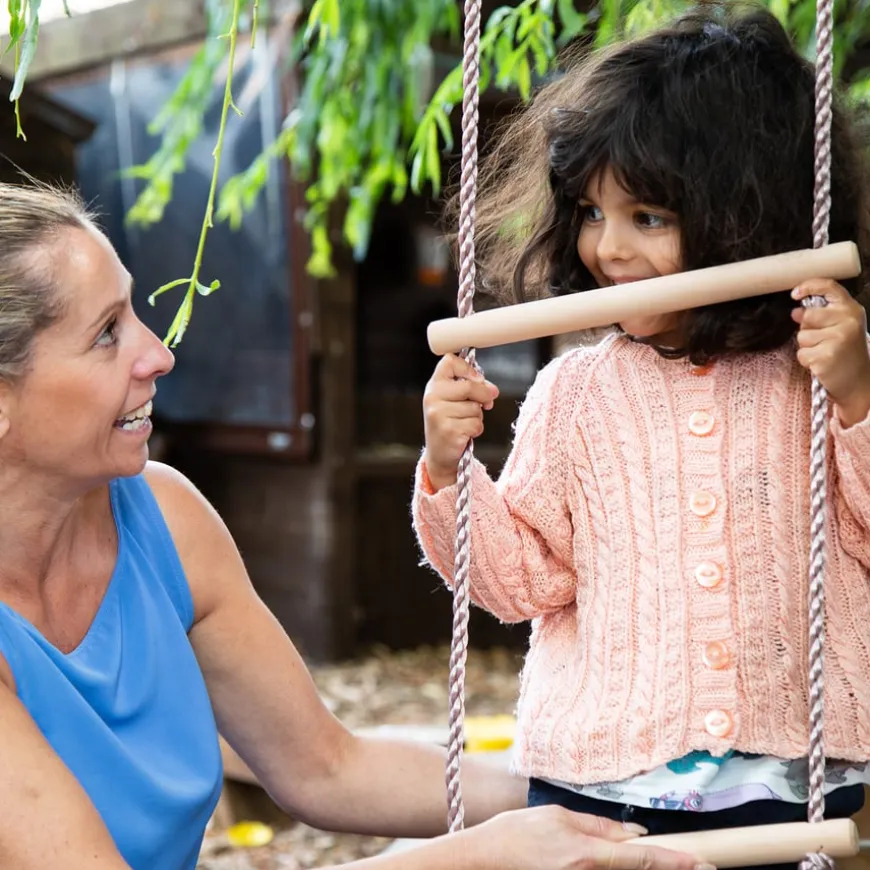 Outdoor Wooden Rope Ladder