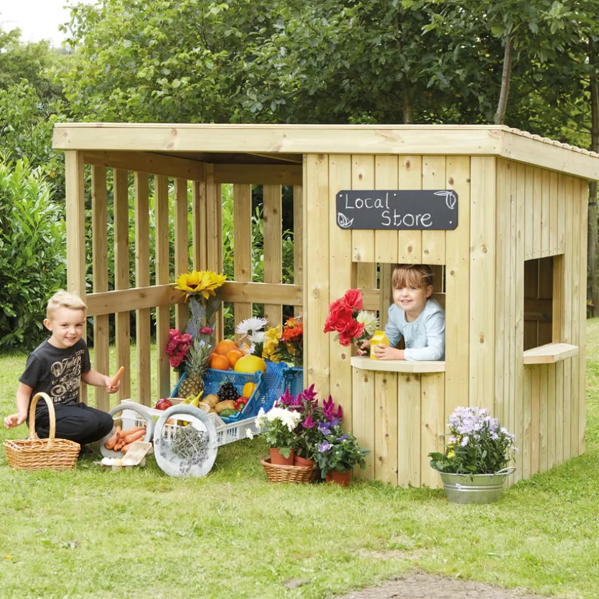 Outdoor Wooden Shopping Centre H1.4 x W1.2 x L2m