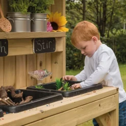 Outdoor Wooden Sink Station