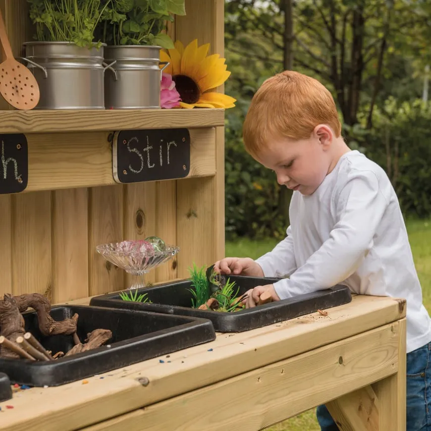 Outdoor Wooden Sink Station