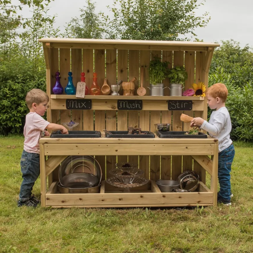 Outdoor Wooden Sink Station
