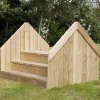 Outdoor Wooden Step Bridge