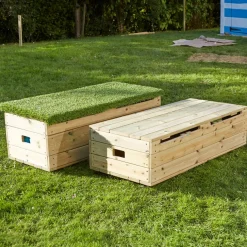 Outdoor Wooden Storage Bench