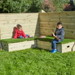 Outdoor Wooden Storage Bench
