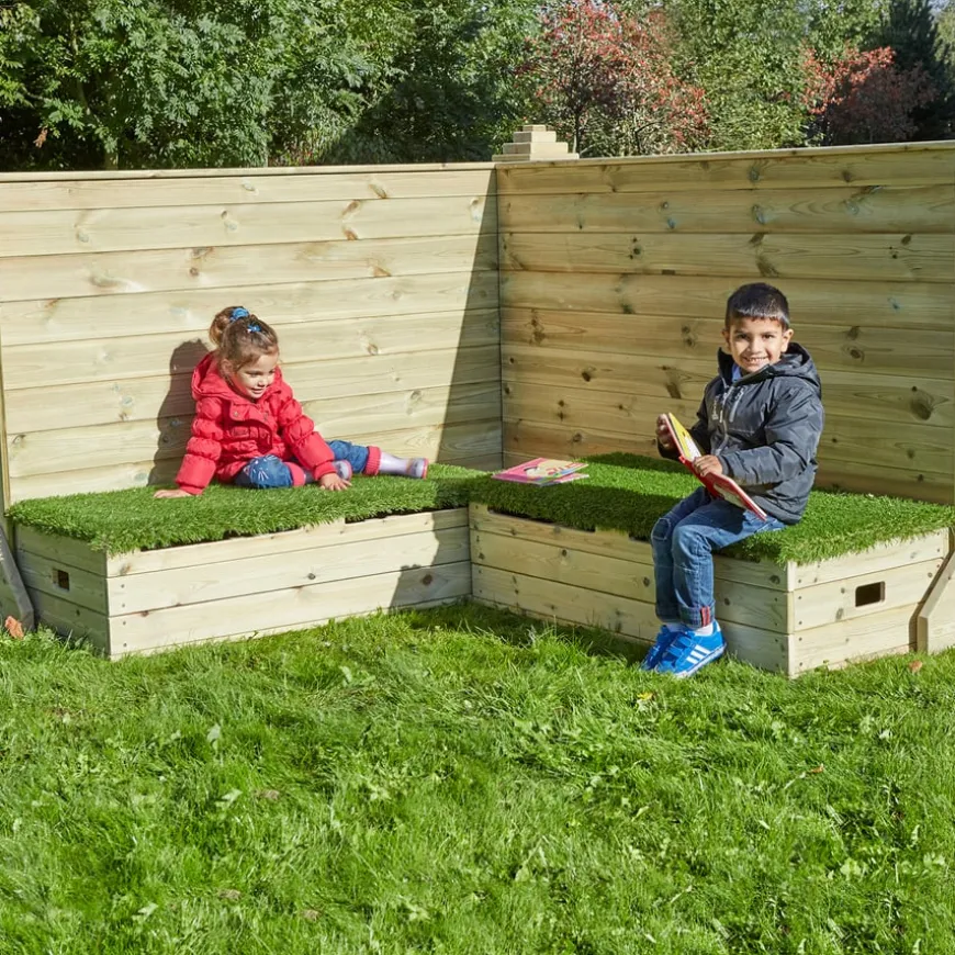 Outdoor Wooden Storage Bench