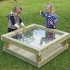Outdoor Wooden Toddler Table with Acrylic Marking Surface