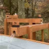 Outdoor Wooden Water Channelling with Tray