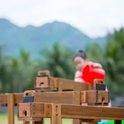 Outdoor Wooden Water Channelling with Tray