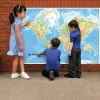 Outdoor World Map Playground Sign