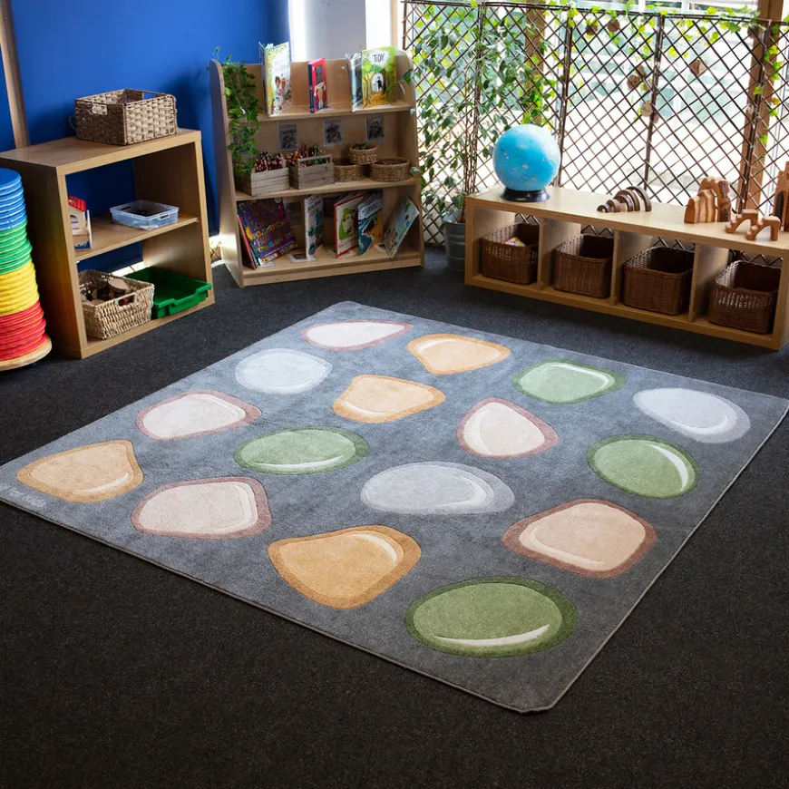 Pebble Placement Classroom Carpet 2m x 2m