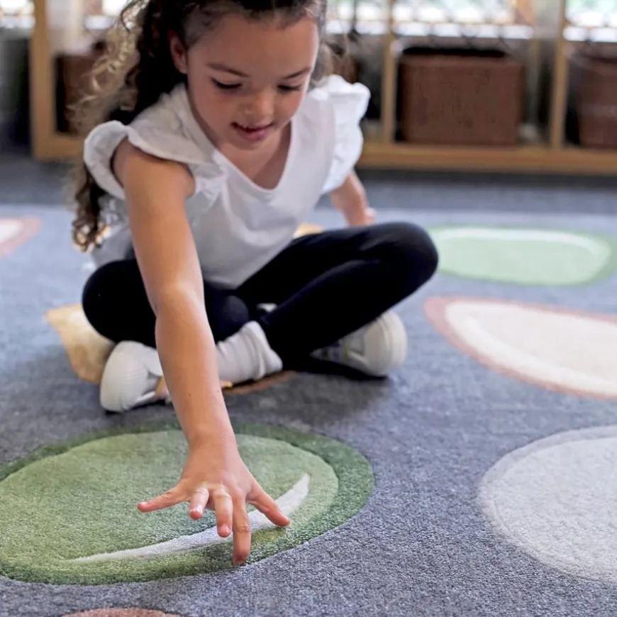 Pebble Placement Classroom Carpet 2m x 2m