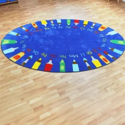Pencils Alphabet Floor Mat