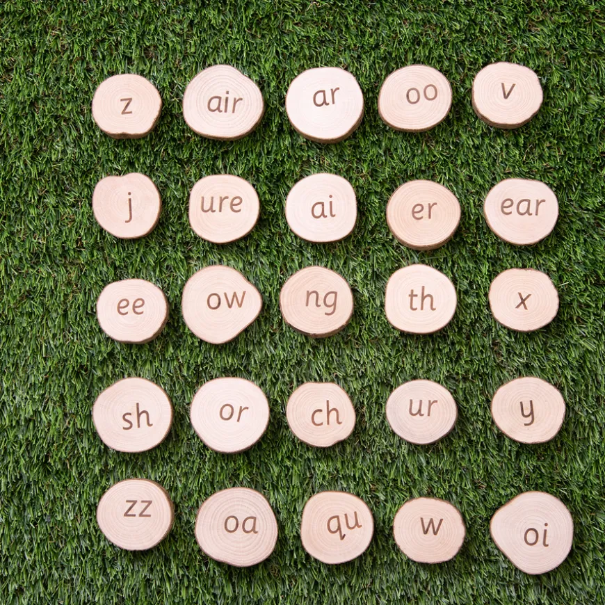 Phonics Wooden Pieces phase 2-5