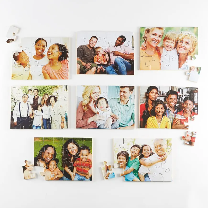 Photographic Modern Families Puzzles 8pk