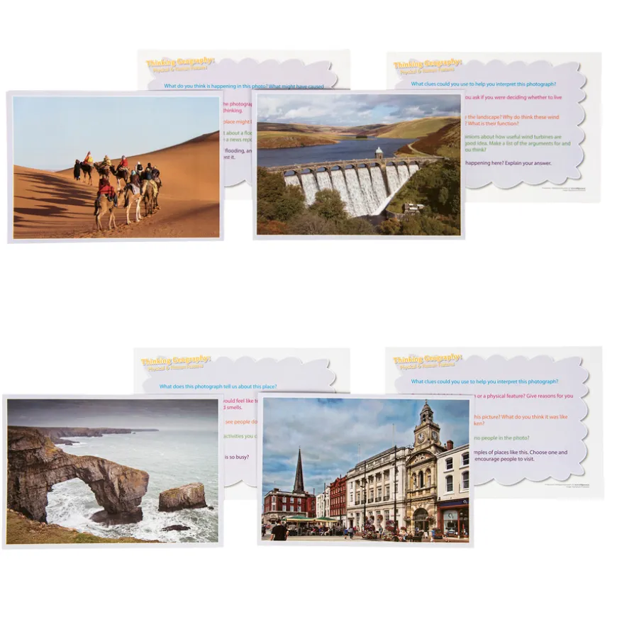 Physical and Human Geography Activity Cards 20pk
