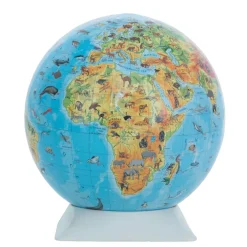 Physical Animal Discovery Globe with Booklet 23cm