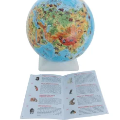 Physical Animal Discovery Globe with Booklet 23cm