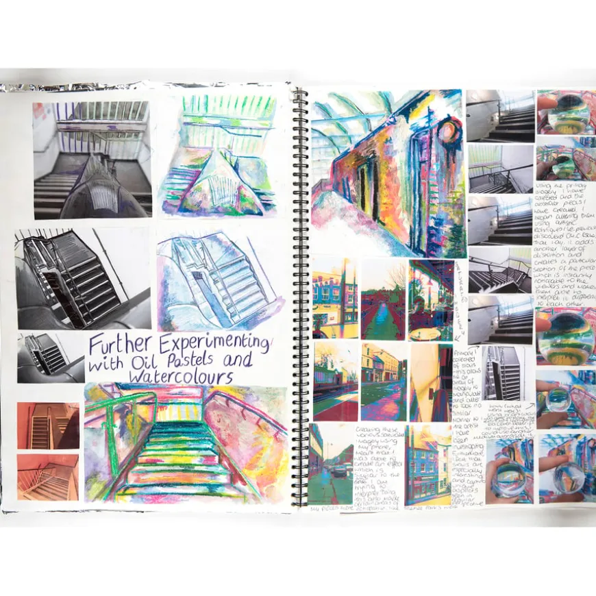 Pisces Spiral Sketchbooks A4 100gsm 10pk