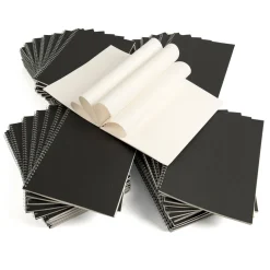 Pisces Spiral Sketchbooks Black A4 140gsm