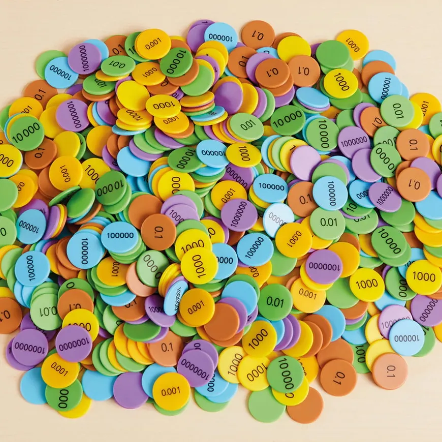 Place Value Counters Multibuy 1125pk + 1750pk
