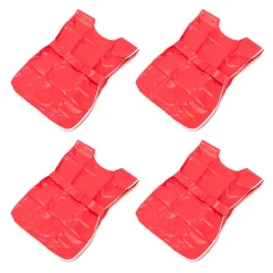 Plain Red PVC Waterproof Easy-on Tabards