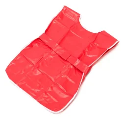 Plain Red PVC Waterproof Easy-on Tabards