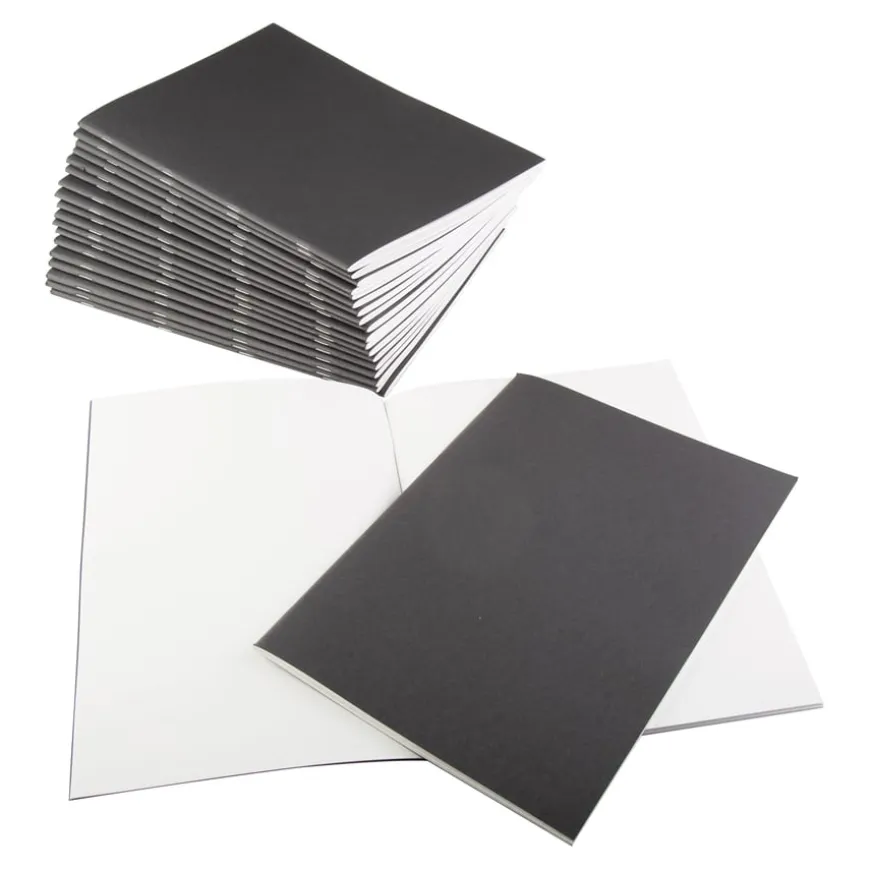 Plain Stapled Sketchbooks Portrait 140gsm